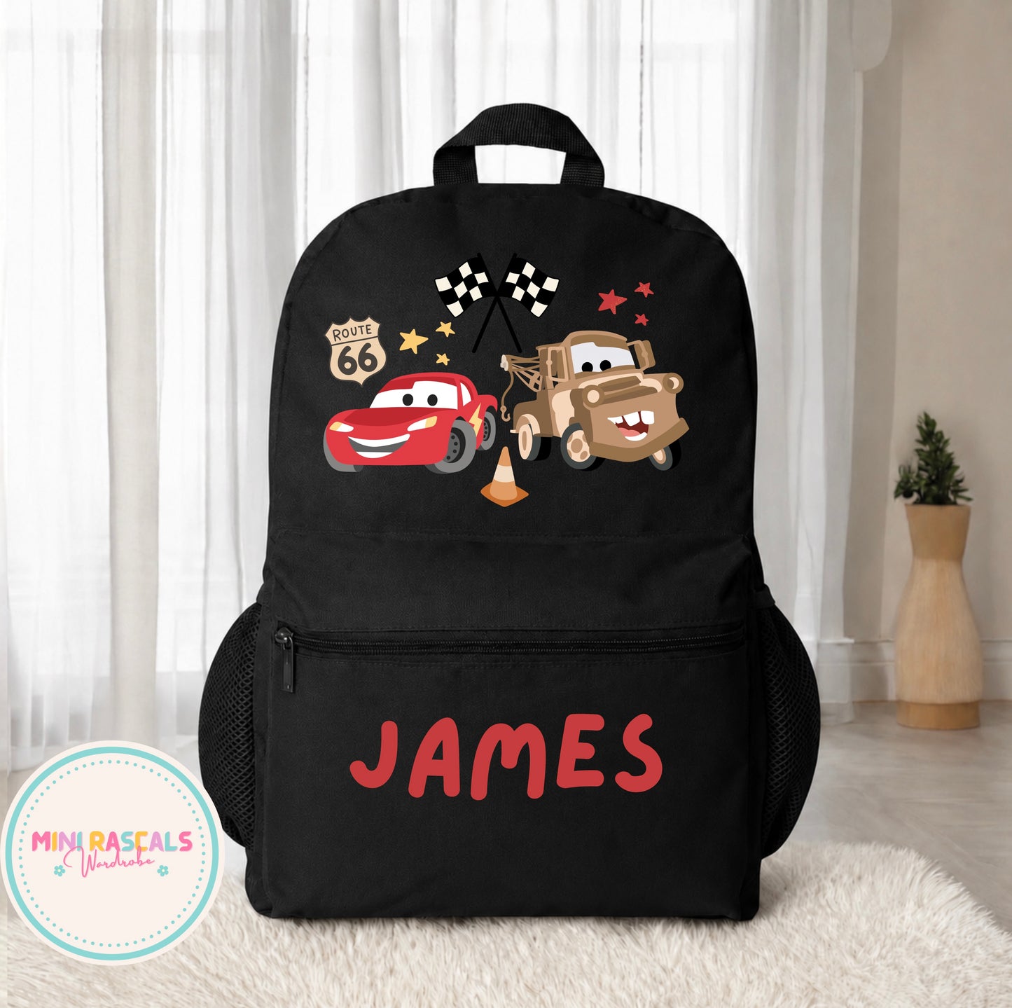 McQueen & Mater Disney Cars Kids Backpack