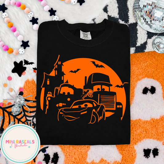 Cars McQueen, Mater & Mack Halloween Spooky T-Shirt & Sweatshirt