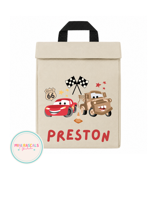 Cars Personalised Lunch Box