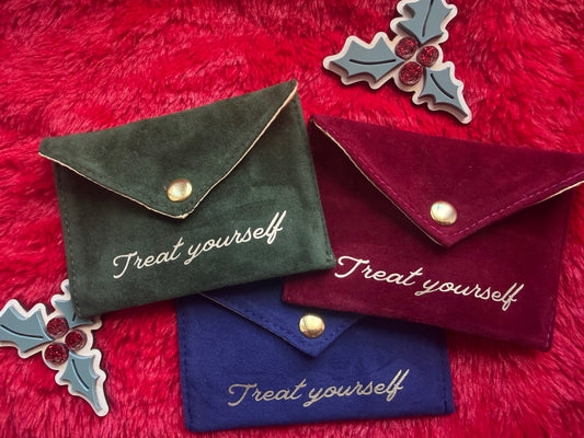 Luxury Velvet Gift Card Holder | Personalised Front & Back