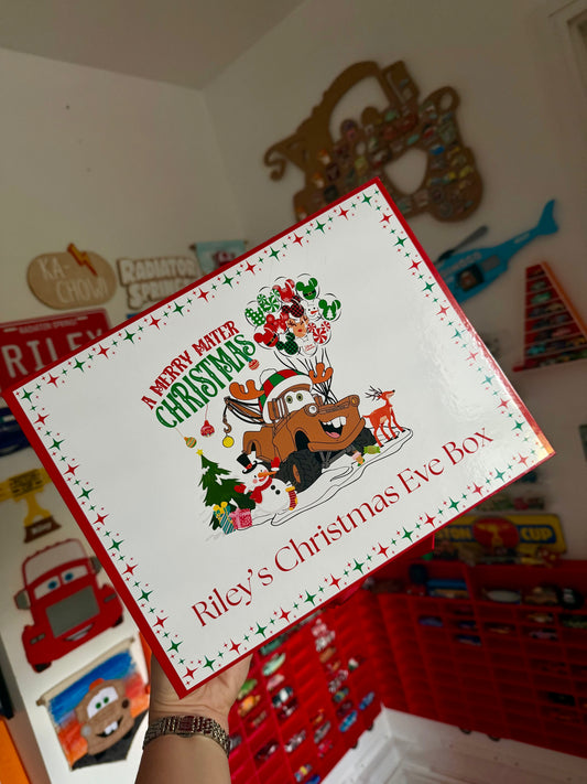 Personalised Tow Mater Christmas Eve Box