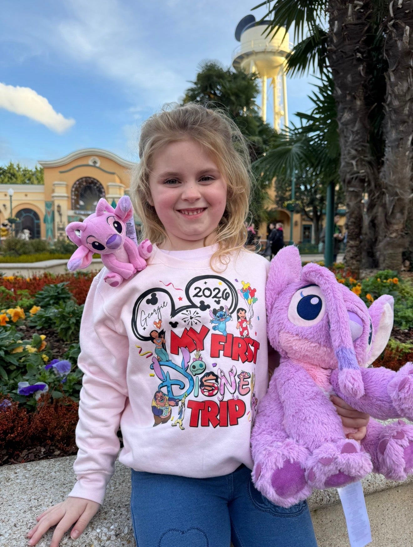 Personalised Disney Lilo and Stitch My First Disney Trip Kids T-Shirts and Sweatshirt