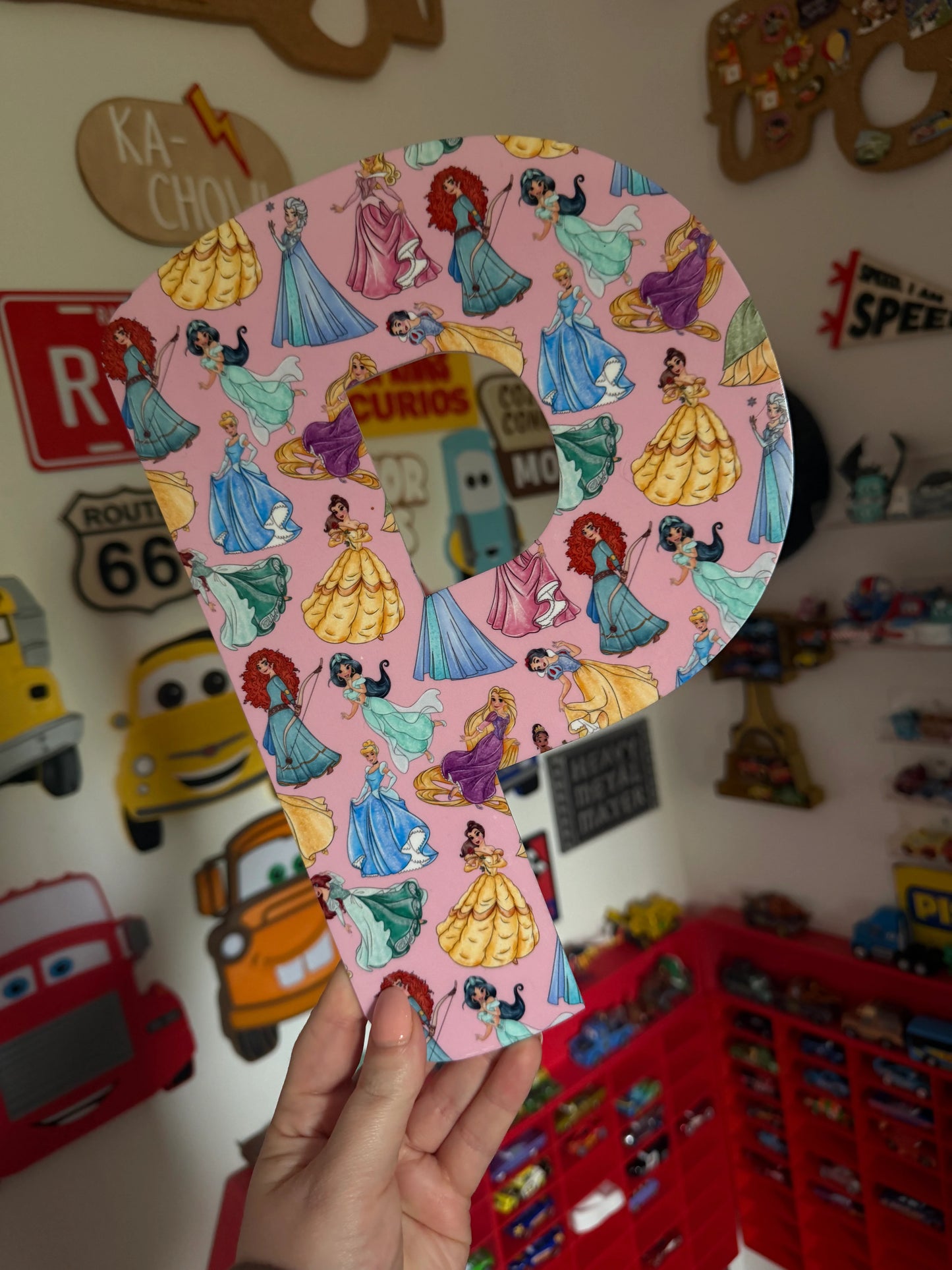 Personalised Acrylic Letter Initials – Disney Princess Ariel Little Mermaid Theme | Girls Nursery & Bedroom Decor