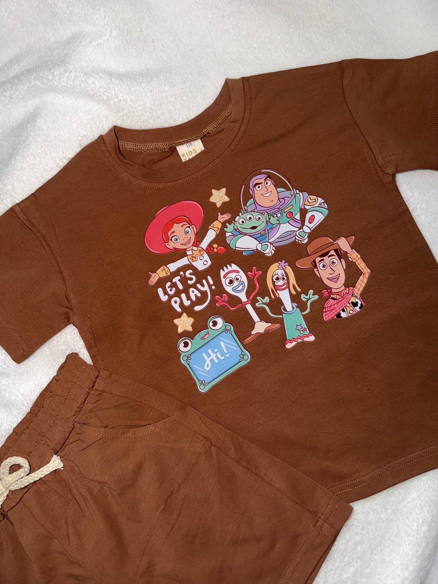 Toy Story Kids T-Shirt & Shorts Set – Woody & Buzz Boys Summer Outfit | Mini Rascals