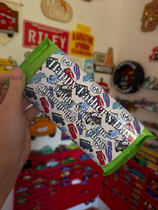 Personalised Disney Cars Chocolate Bar | Father's Day Gift with Custom Name