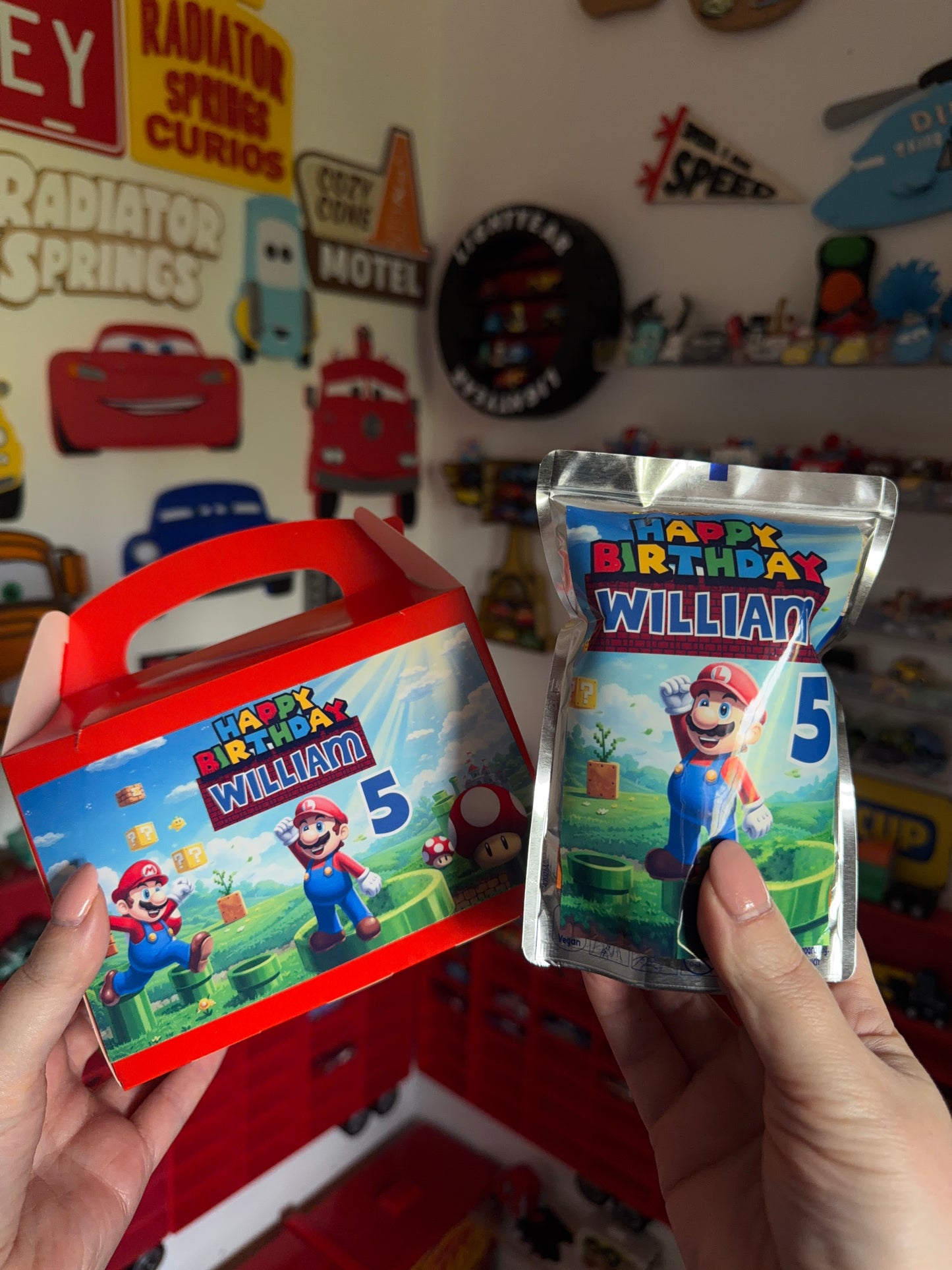 Personalised Mario Kart Capri Sun Labels