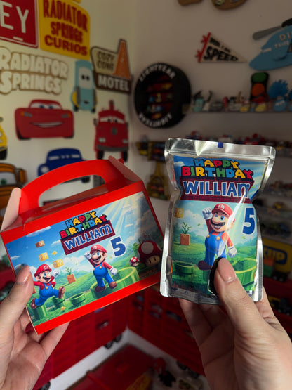 Personalised Mario Kart Capri Sun Labels