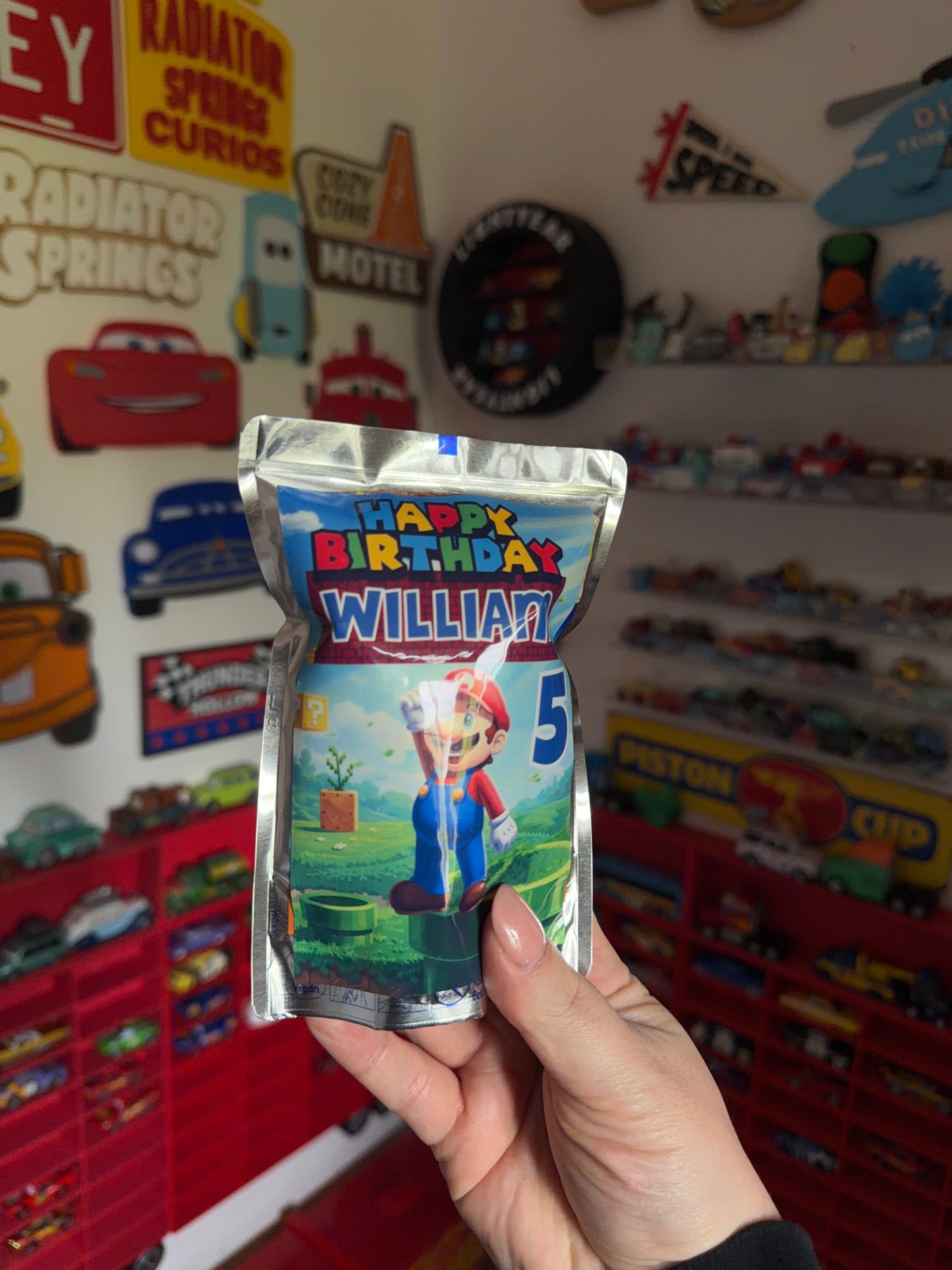Personalised Mario Kart Capri Sun Labels