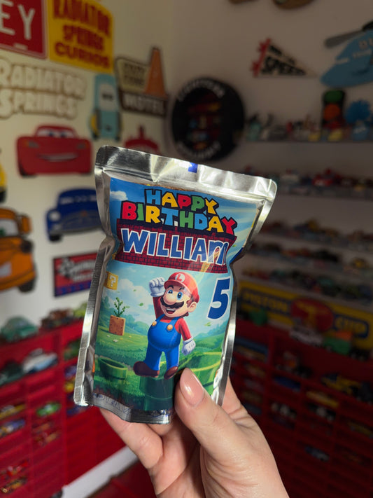 Personalised Mario Kart Capri Sun Labels