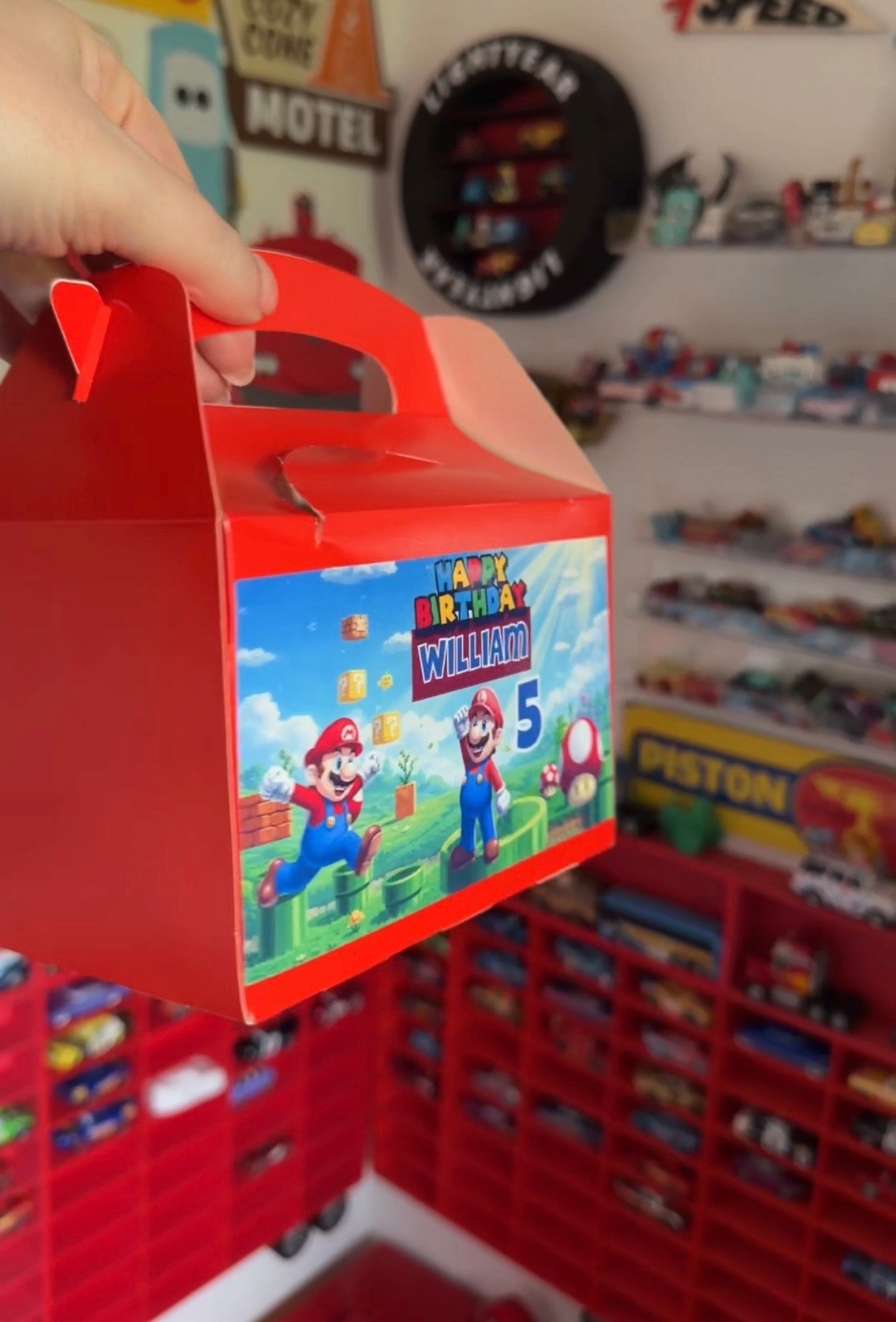 Personalised Mario Kart Party Bag – Custom Name Kids Party Favour | Mini Rascals