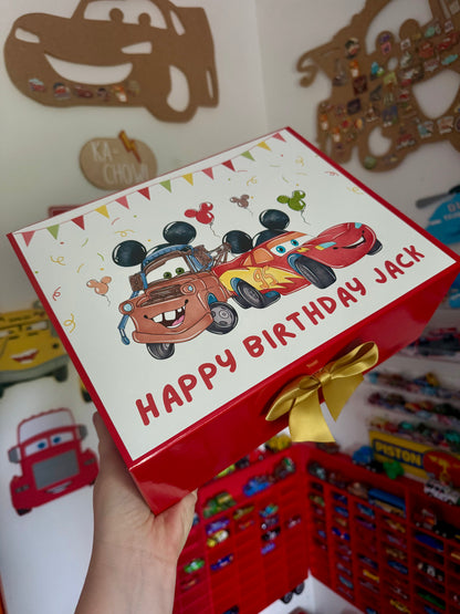 Personalised Disney Cars Gift Box | Any Name & Age | Kids Birthday Gift Set