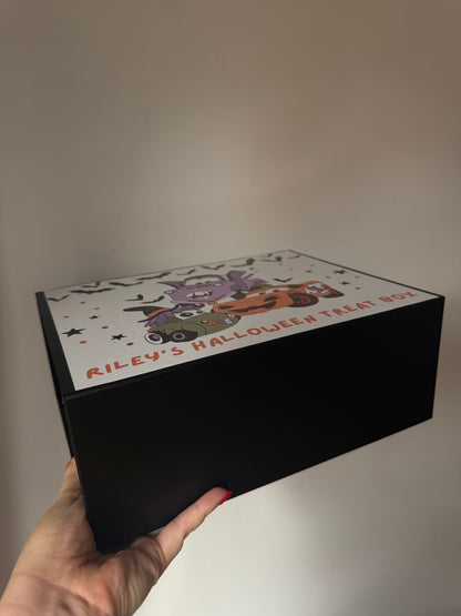 Personalised Cars Halloween Treat Box