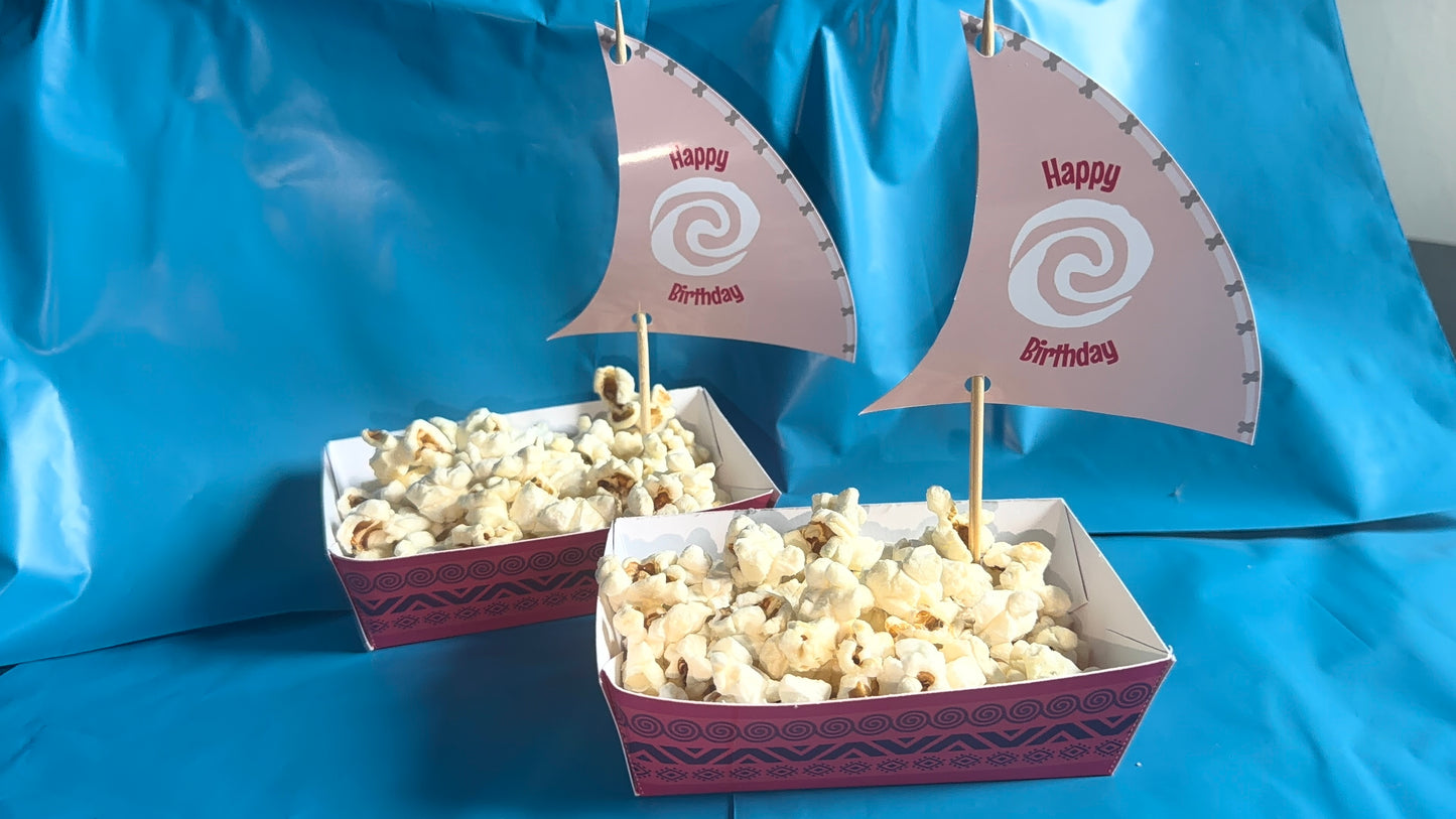 Moana Inspired Party Snack Holder - 2 for £5