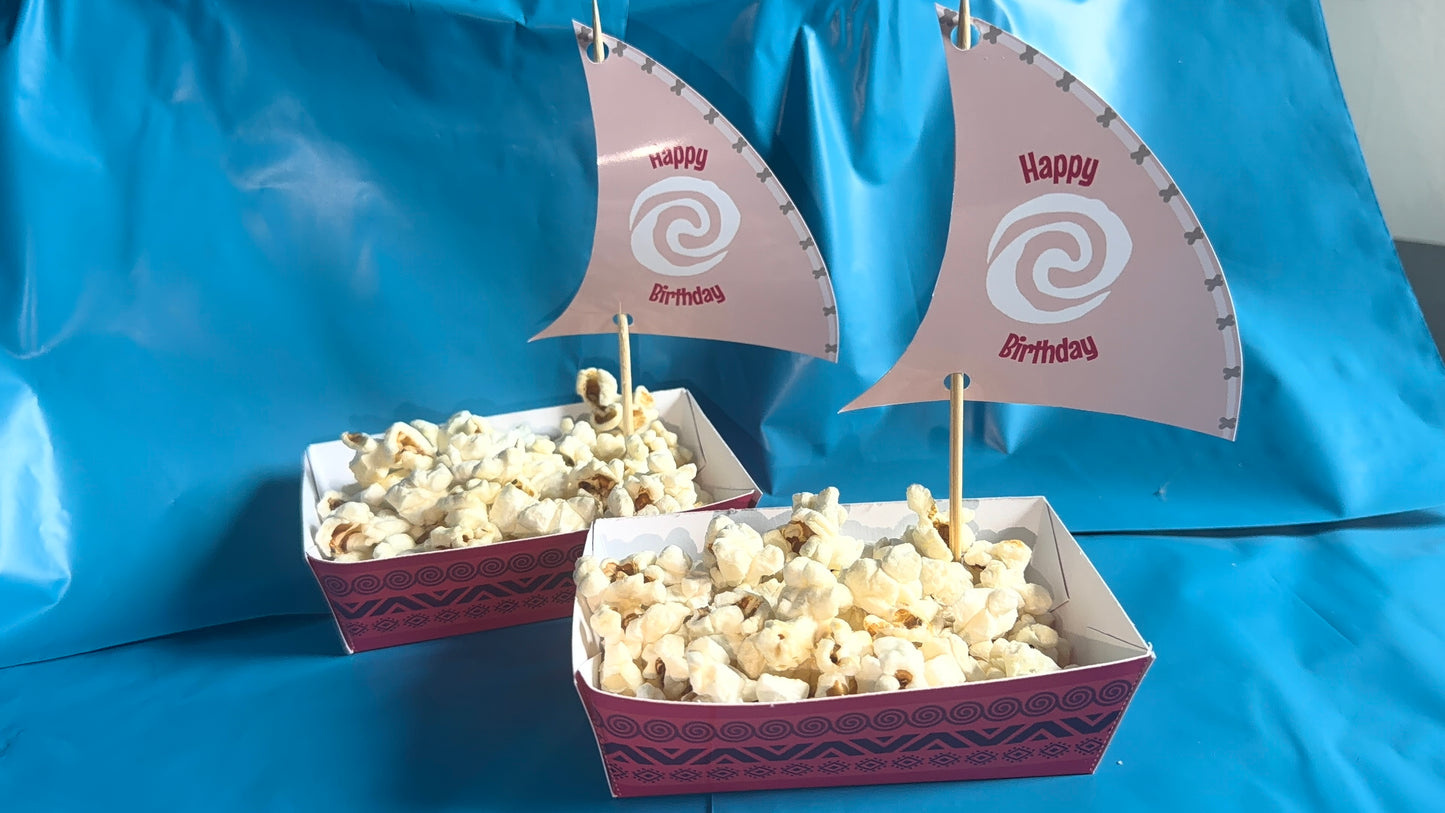 Moana Inspired Party Snack Holder - 2 for £5