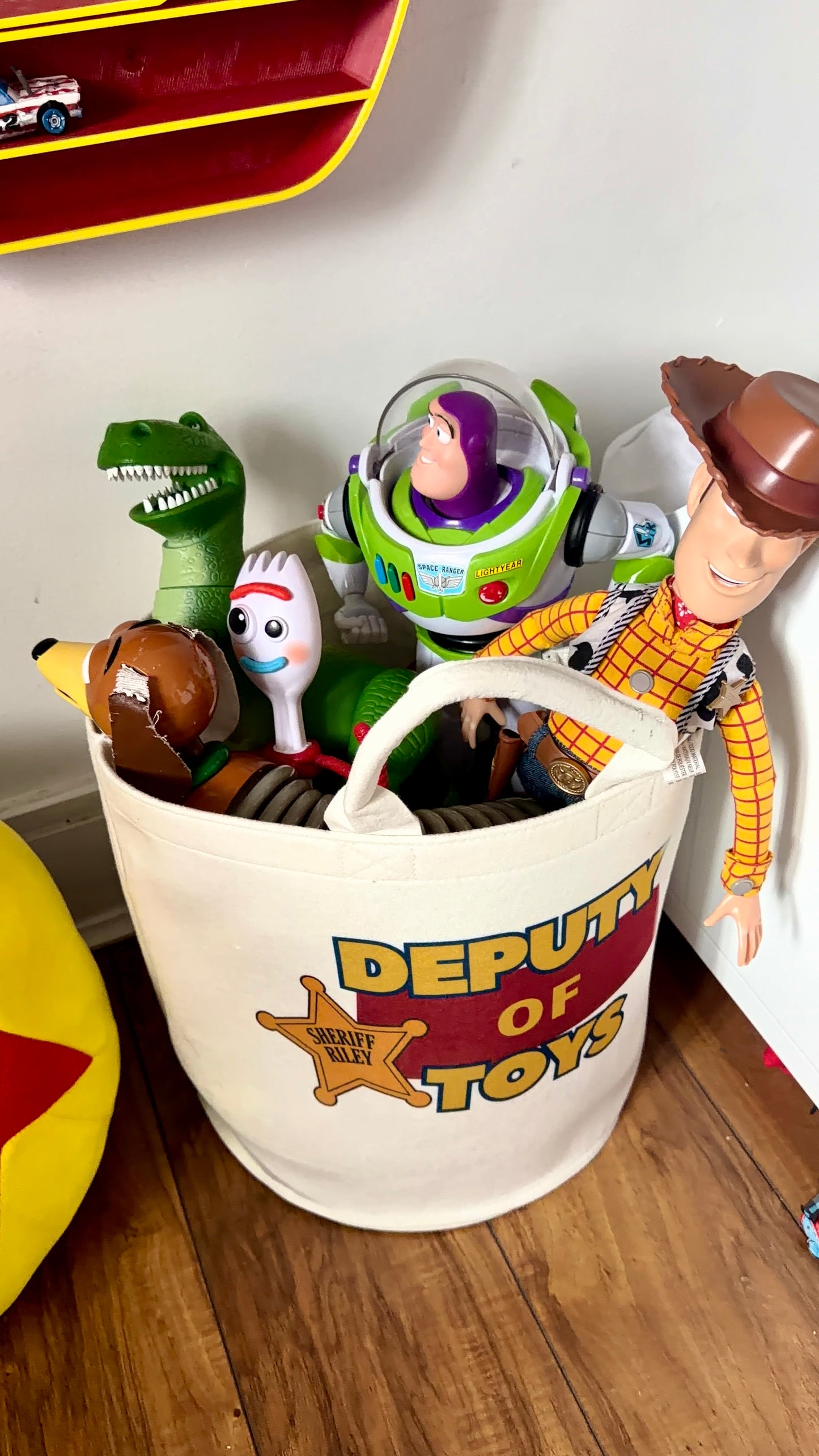 Personalised Sheriff Deputy Toy Story Storage Basket