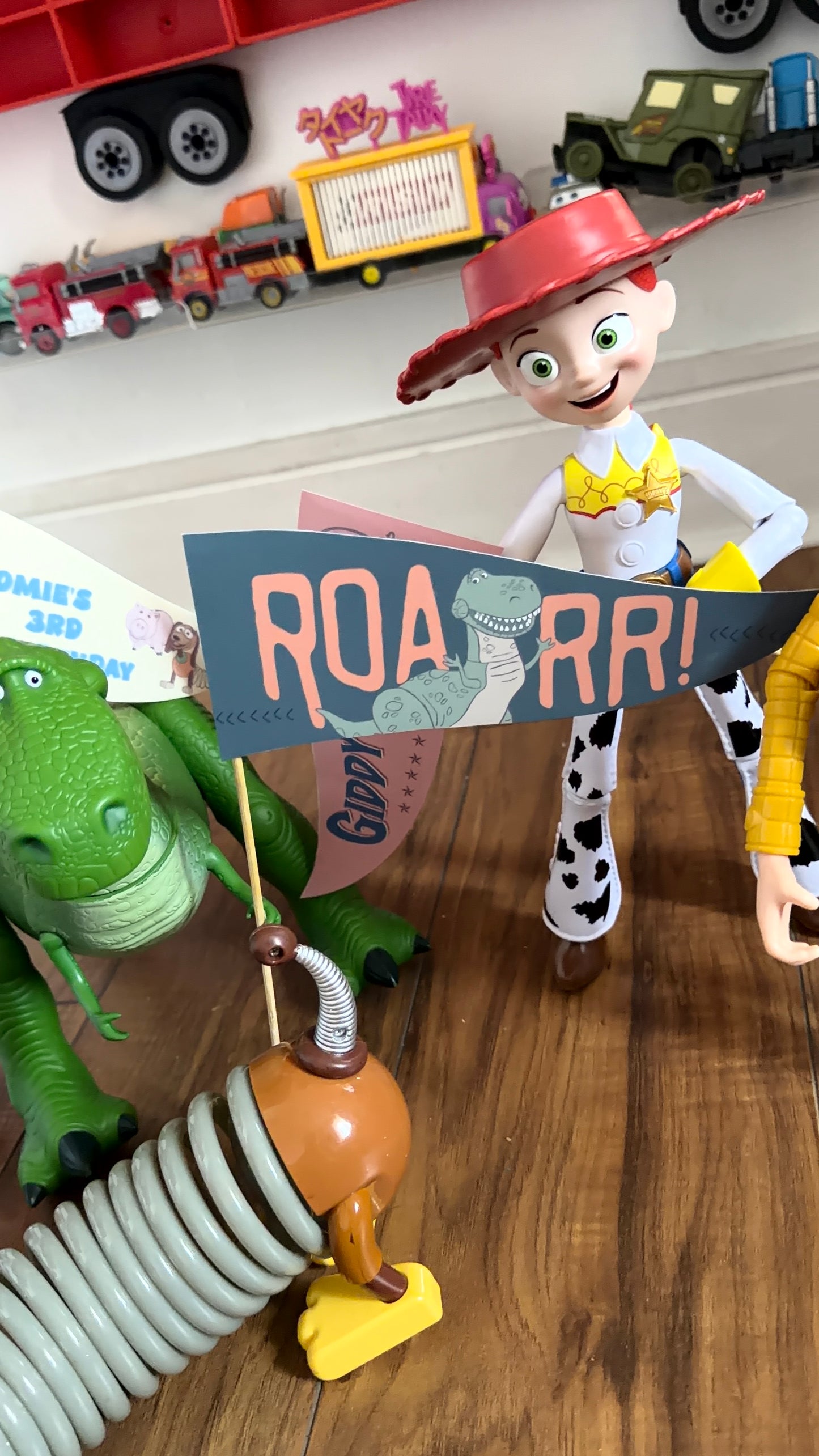 Personalised Toy Story Party Centrepieces & Pennants | Kids Birthday Party Decorations | Table Decorations