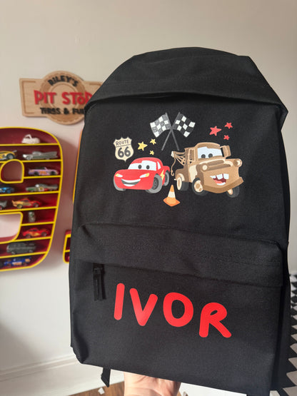 McQueen & Mater Disney Cars Kids Backpack