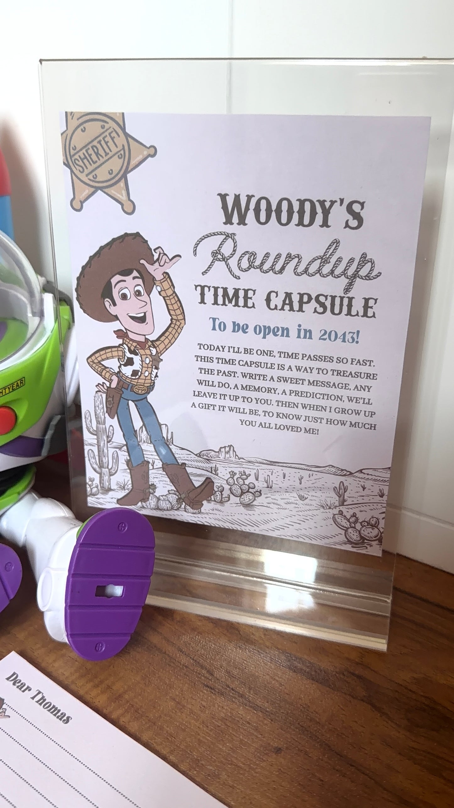 Toy Story Time Capsule Party Displays