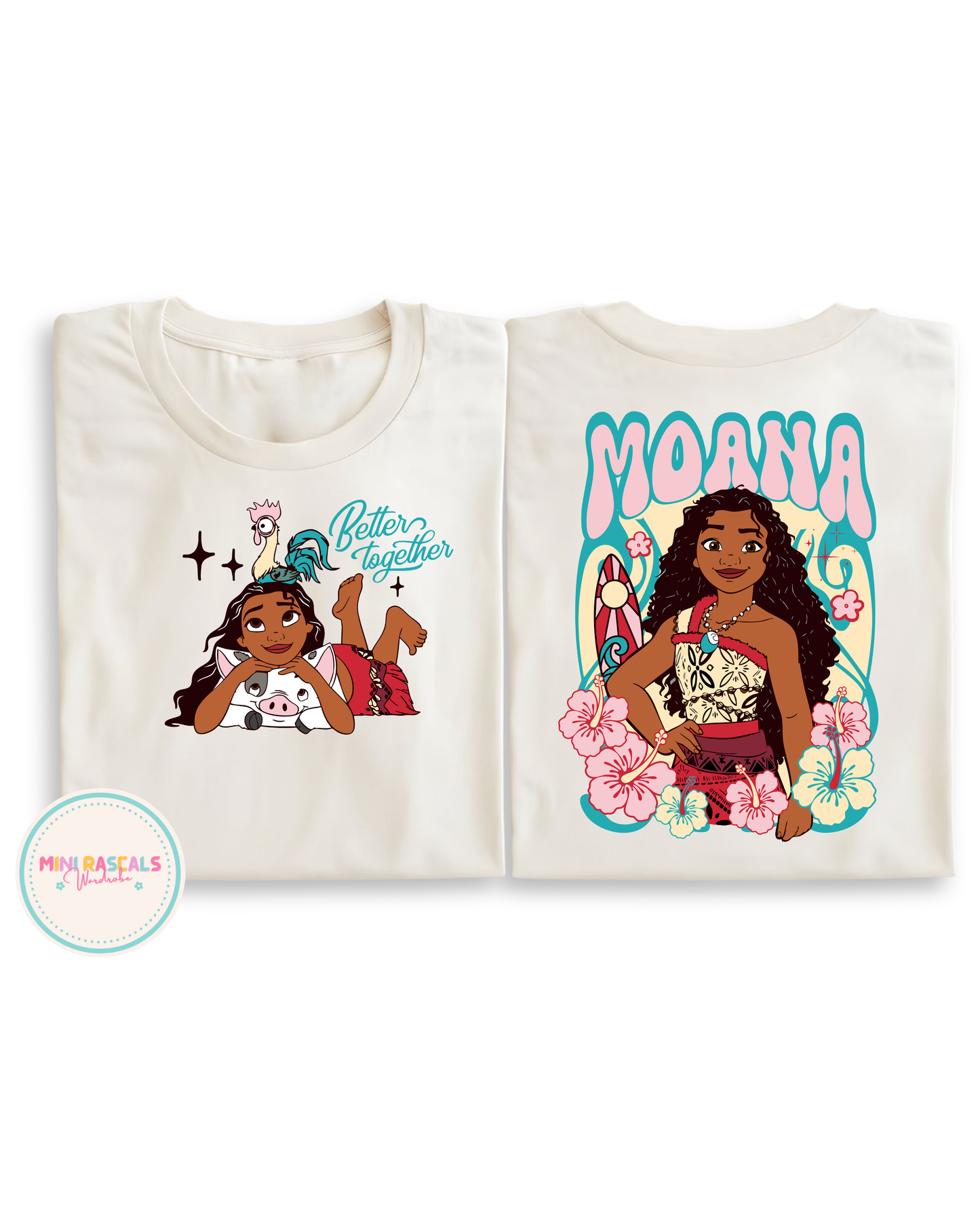 Floral Moana Kids T-Shirt