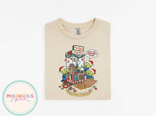 Toy Story Alien Merry Christmas Pizza T-Shirt & Sweatshirt