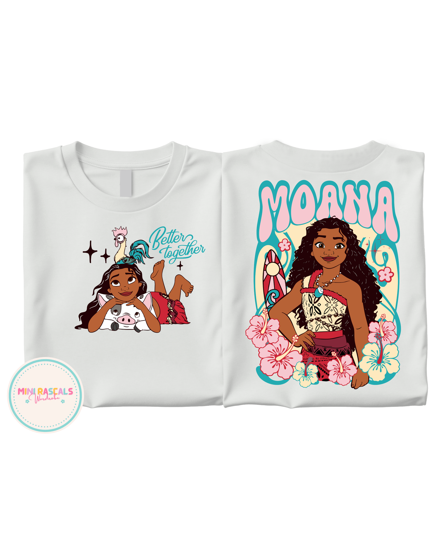 Floral Moana Kids T-Shirt