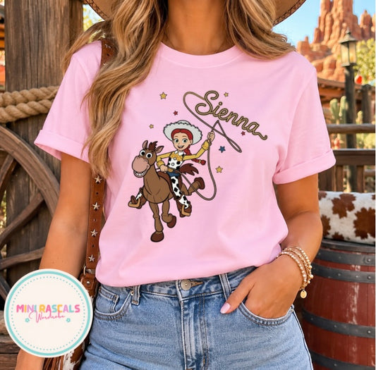 Personalised Adult Jessie and Bullseye T-Shirt and Sweatshirt