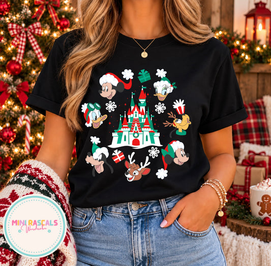 Disney Parks Christmas Adult T-Shirt