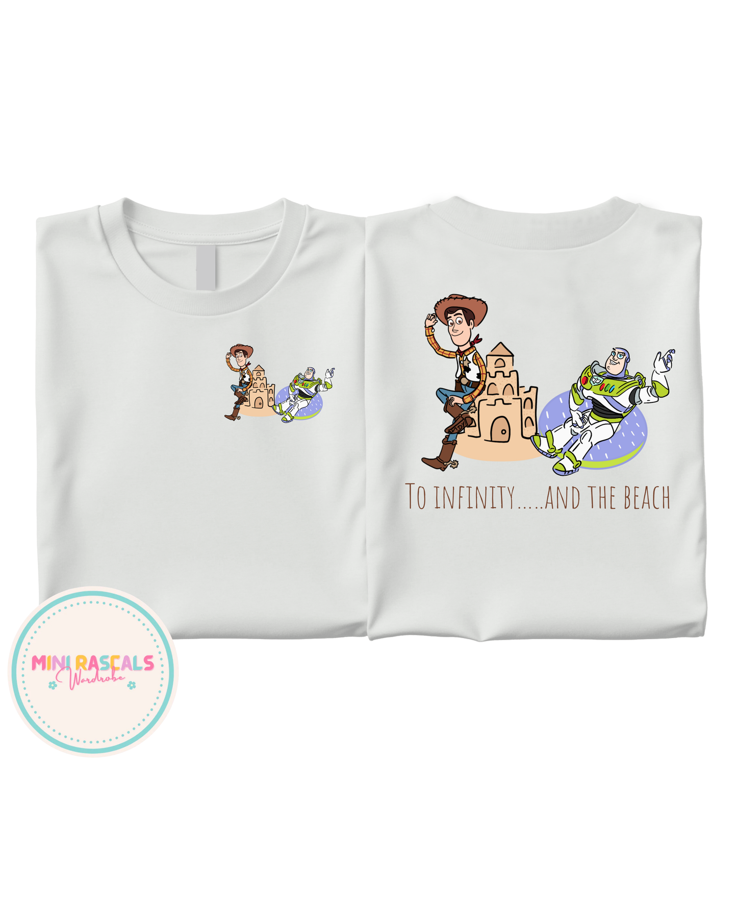 To Infinity and the Beach | Toy Story Kids T-Shirt