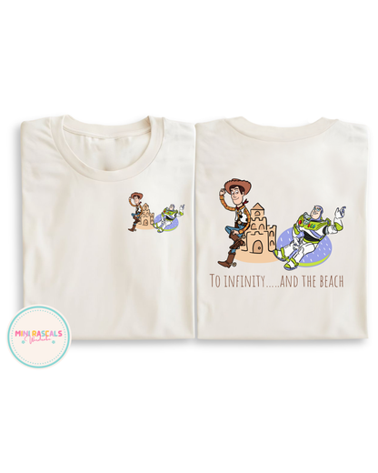 To Infinity and the Beach | Toy Story Kids T-Shirt