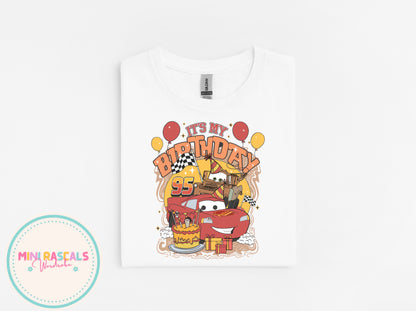 Disney Cars Lightning McQueen & Mater Birthday T-Shirt | Kids Unisex Top