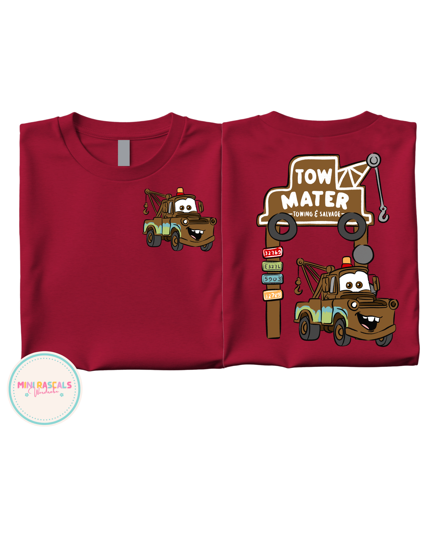 Tow Mater Inspired Cars Graphic T-shirt