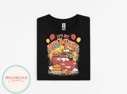 Disney Cars Lightning McQueen & Mater Birthday T-Shirt | Kids Unisex Top