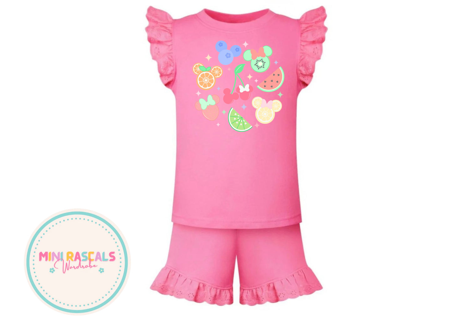 Disney Fruit Girls T-Shirt & Shorts Set
