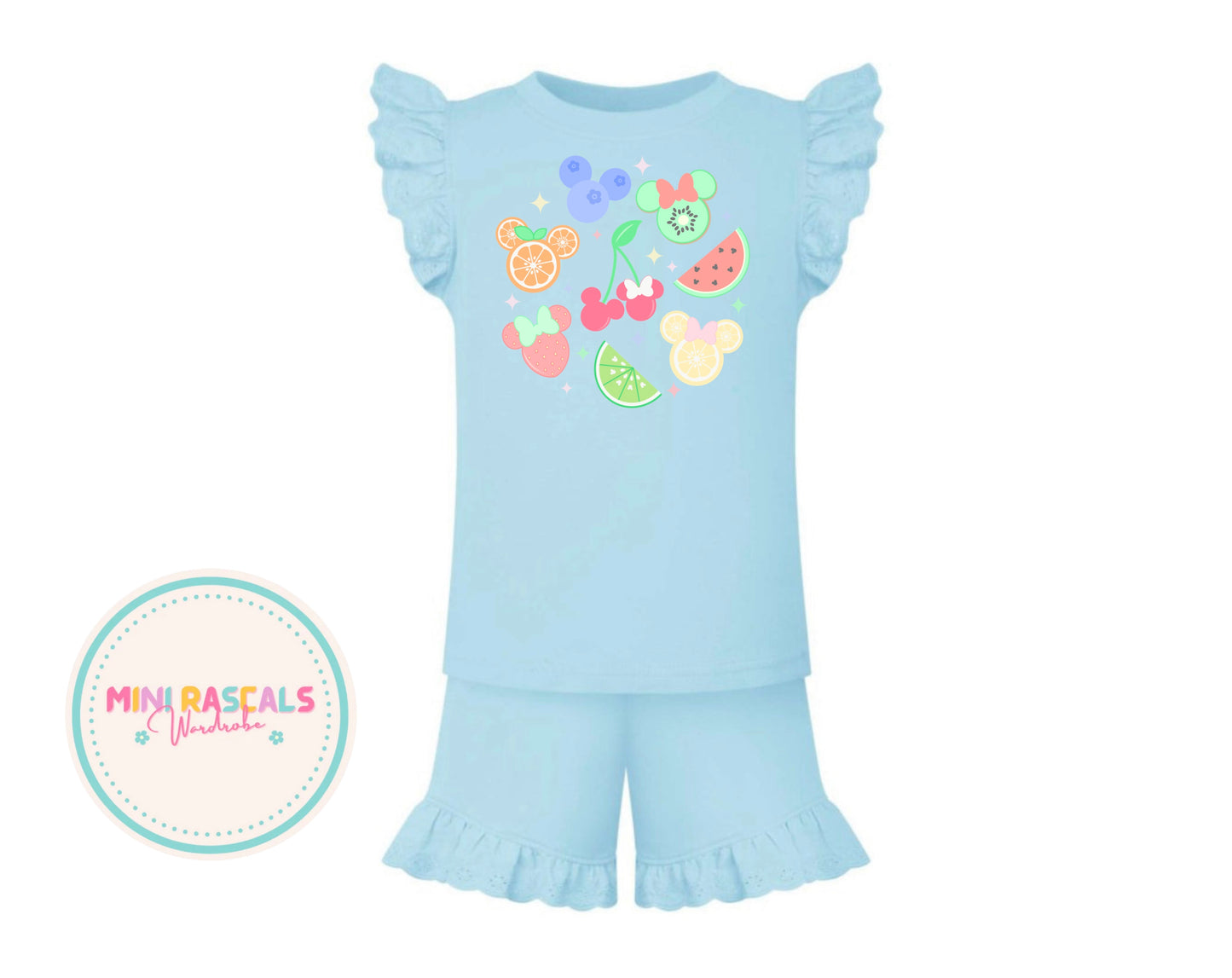Disney Fruit Girls T-Shirt & Shorts Set