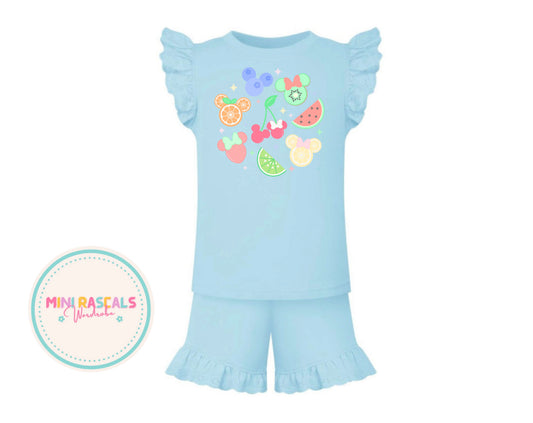 Disney Fruit Girls T-Shirt & Shorts Set