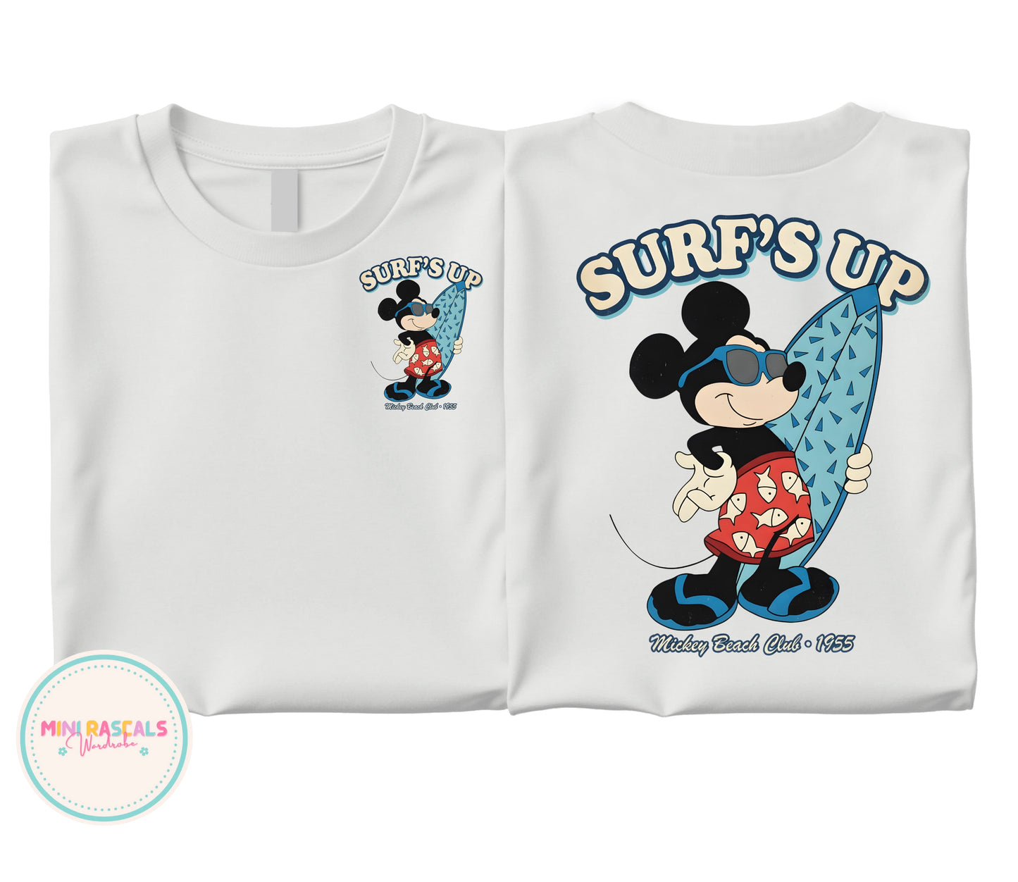 Mickey Mouse Surfs Up T-Shirt | Boys Disney Tee | Kids Summer Top