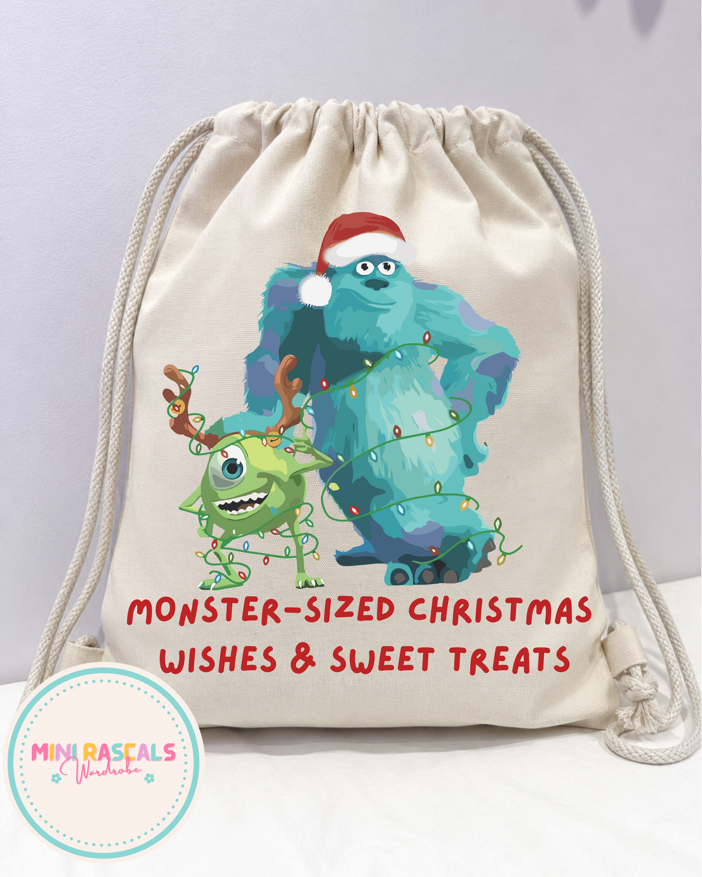 Monsters Inc Christmas Snack Bag
