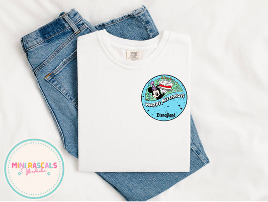 Disney Happy Birthday Badge Inspired Children's T-Shirt