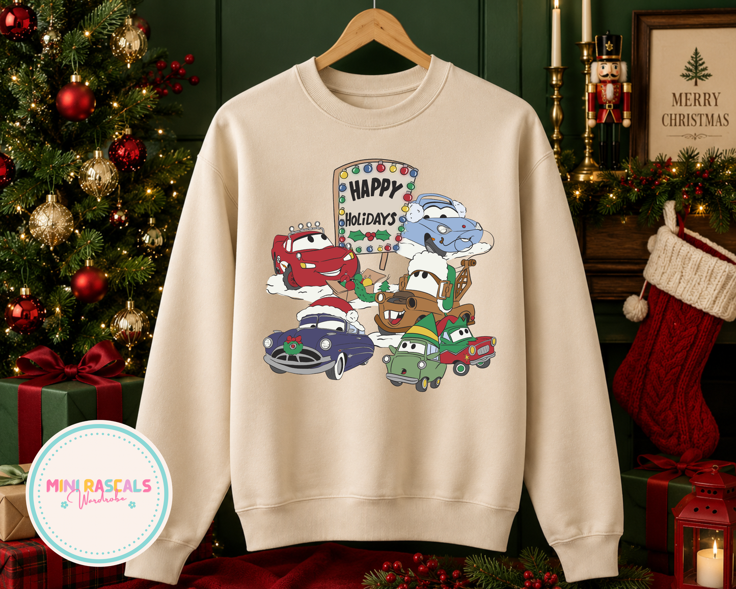 Cars Radiator Springs Christmas Sweatshirt