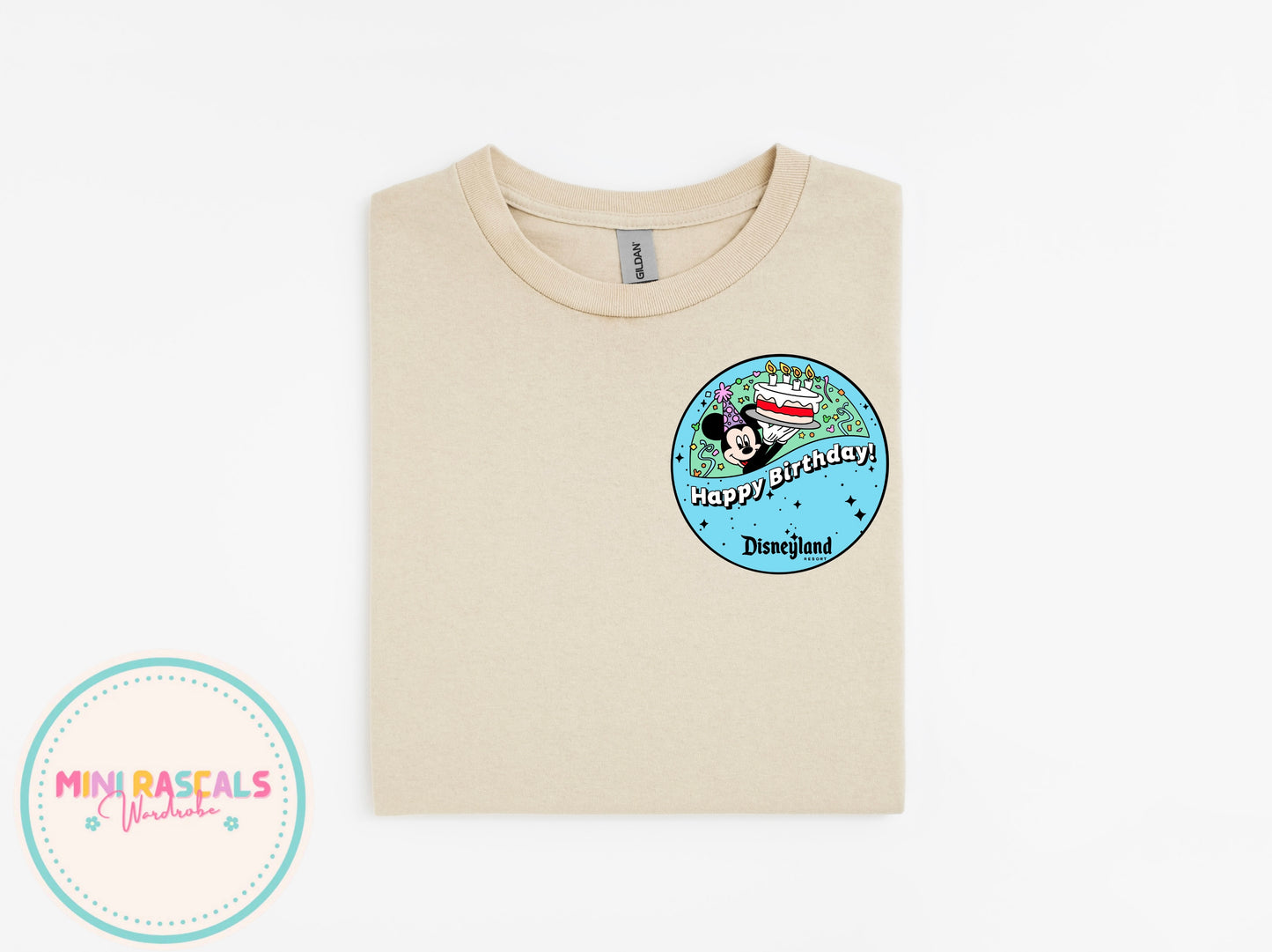 Disney Happy Birthday Badge Inspired Children's T-Shirt