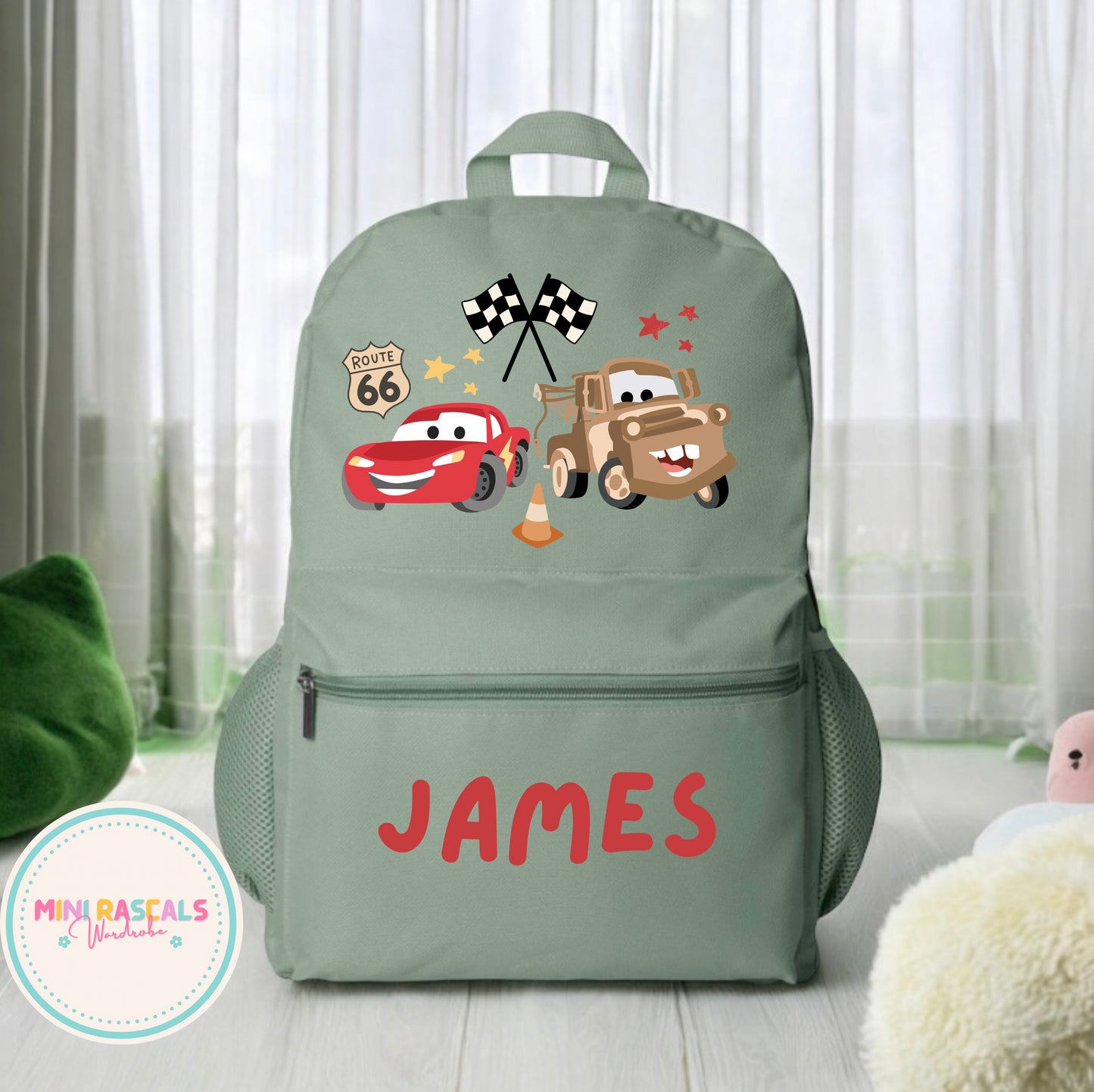 McQueen & Mater Disney Cars Kids Backpack