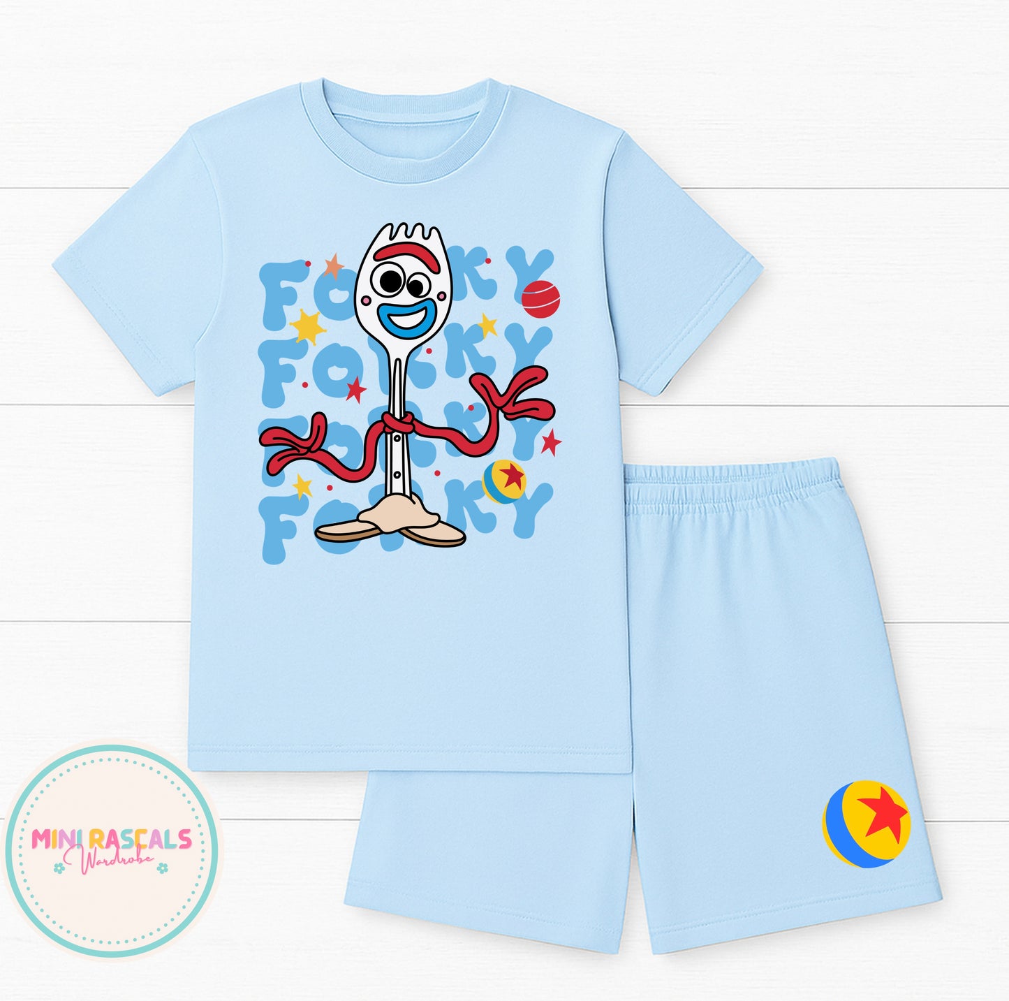 Toy Story Forky & Knifey Children's T-Shirt & Short Set