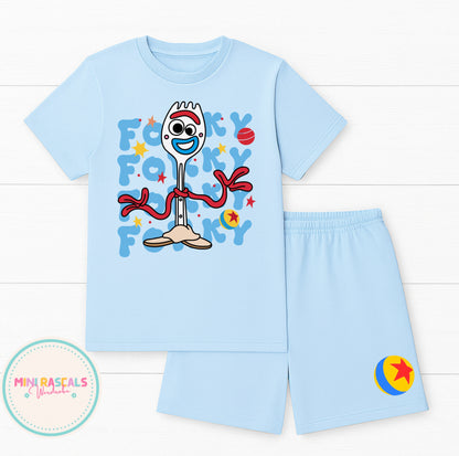 Toy Story Forky & Knifey Children's T-Shirt & Short Set