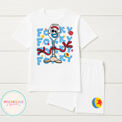 Toy Story Forky & Knifey Children's T-Shirt & Short Set