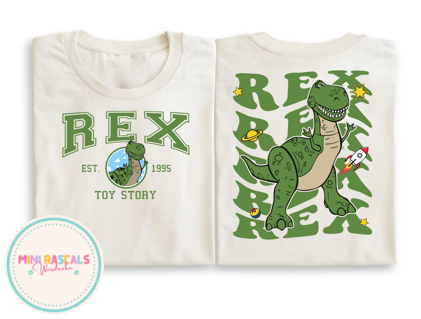 Rex Toy Story Double Sided Children's T-Shirt