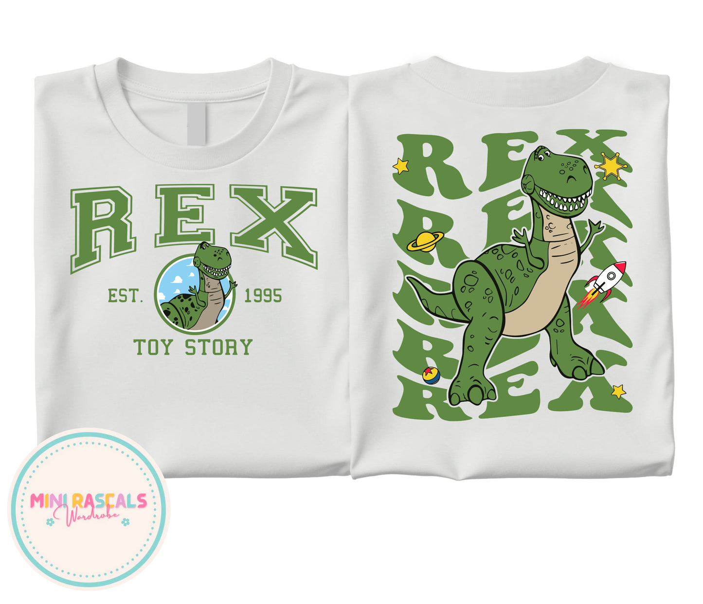 Rex Toy Story Double Sided Children's T-Shirt