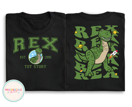 Rex Toy Story Double Sided Children's T-Shirt