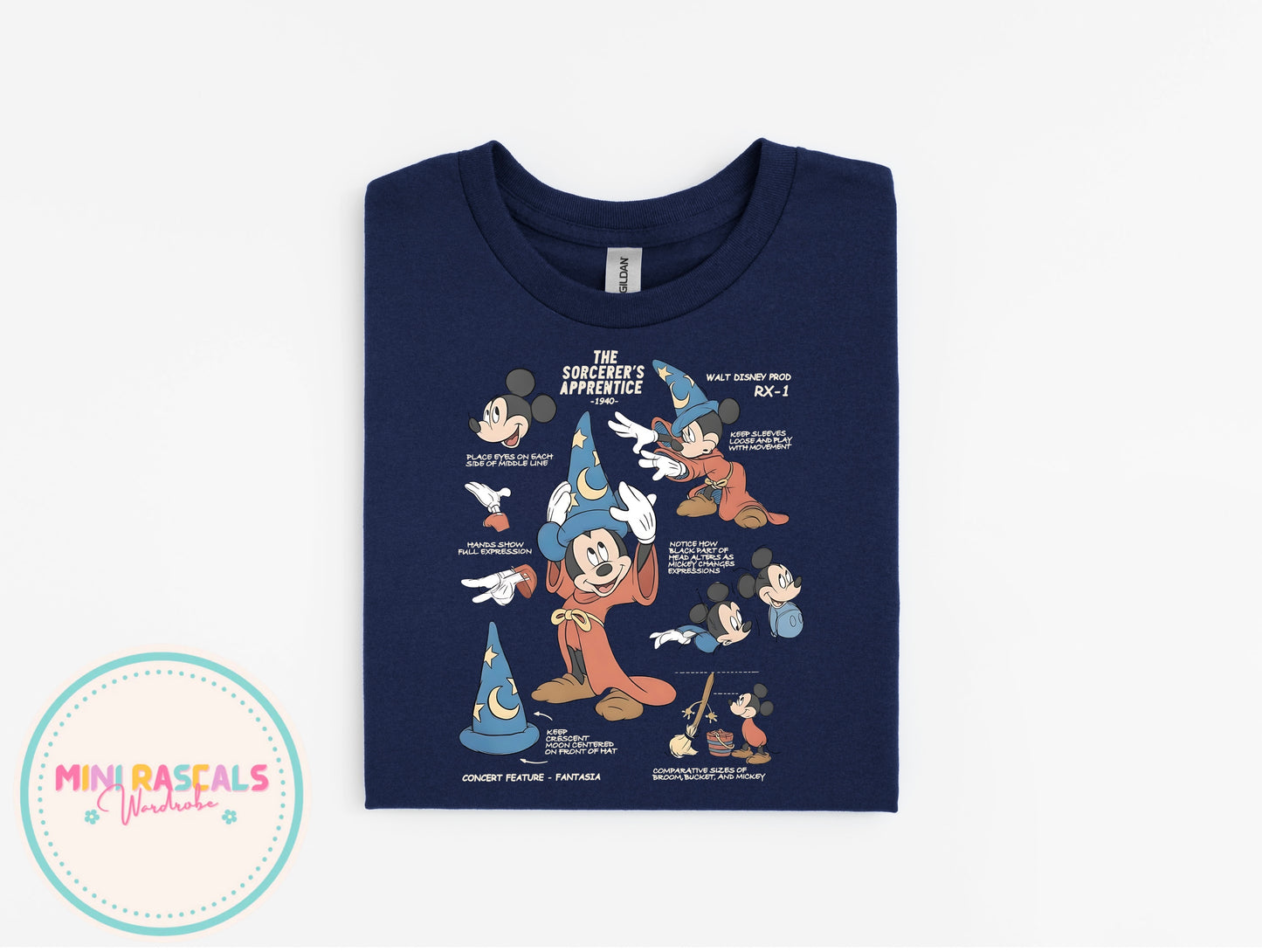 Mickey Mouse Sorcerer T-Shirt – Adults & Kids