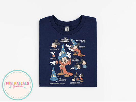Mickey Mouse Sorcerer T-Shirt – Adults & Kids