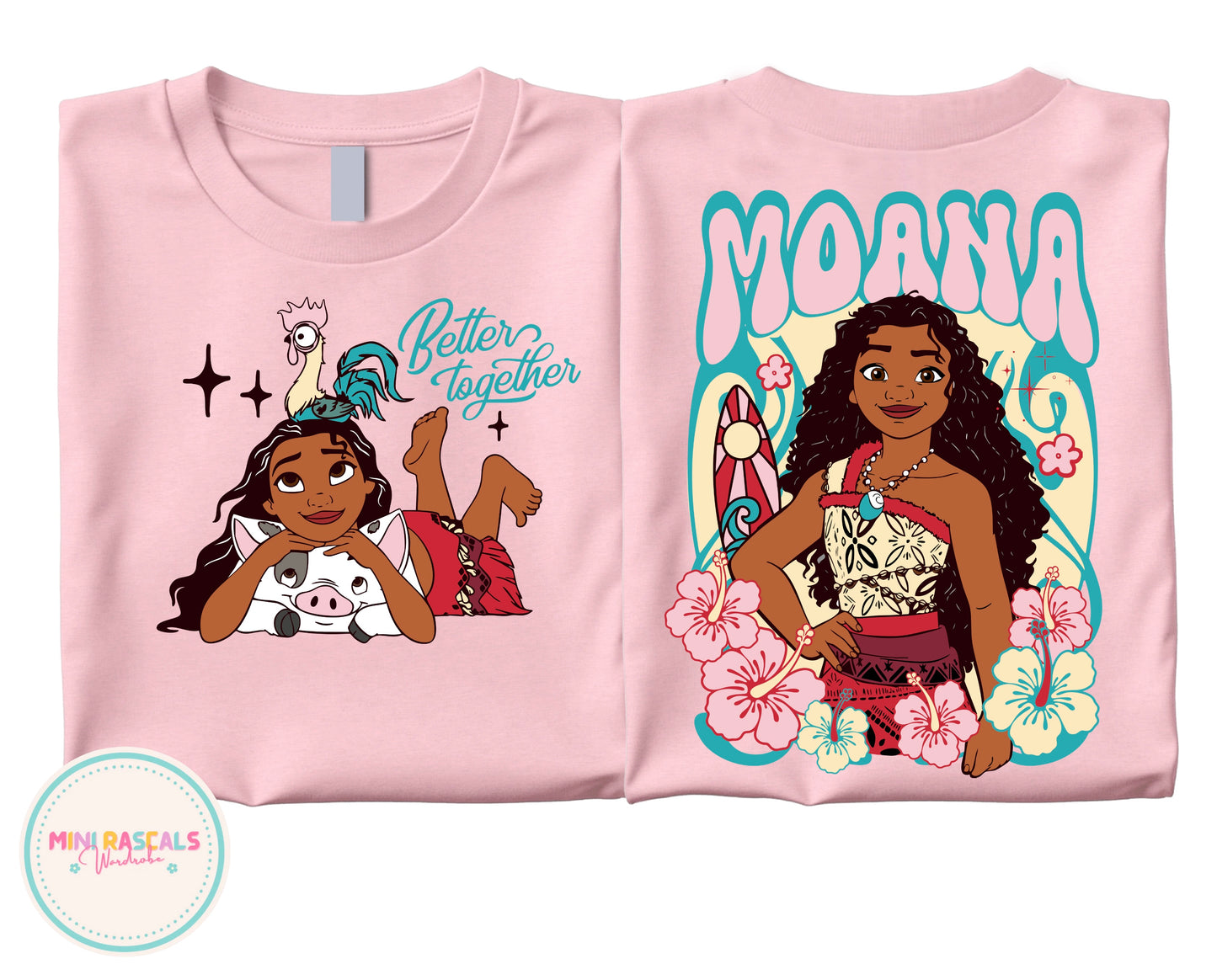 Floral Moana Kids T-Shirt